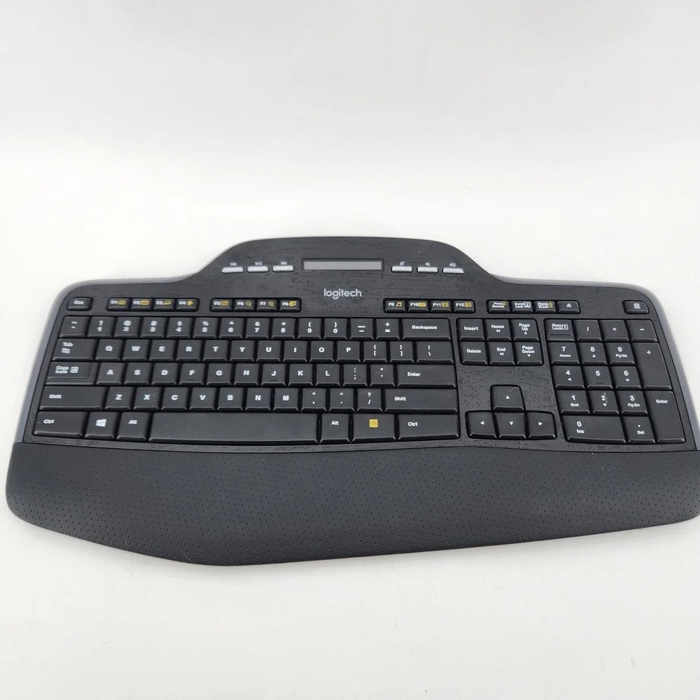 Logitech MK710 Wireless Keyboard Black No Dongle Tested Powers On‎